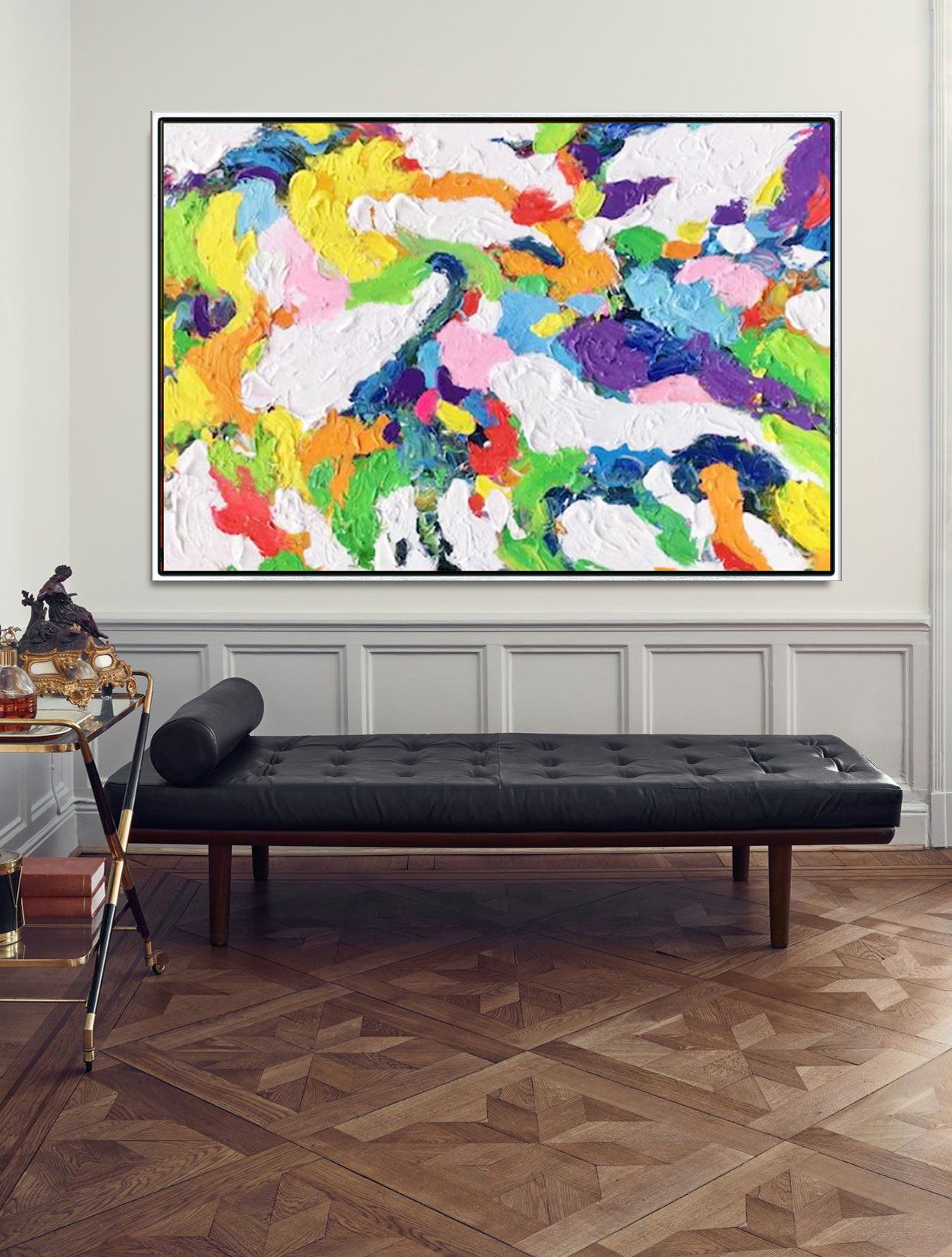 150A Farverigt maleri - Abstrakt