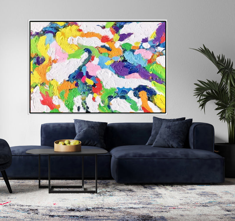 150A Farverigt maleri - Abstrakt