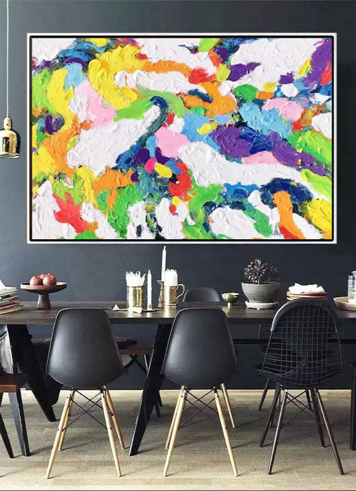 150A Farverigt maleri - Abstrakt