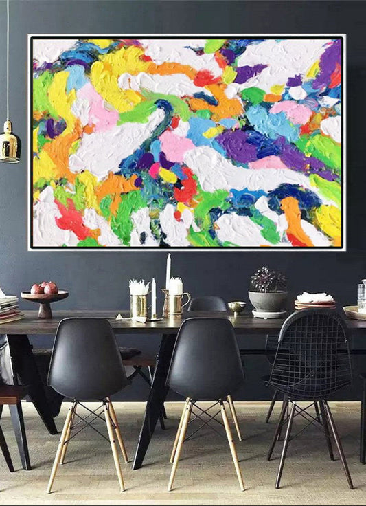 150A Farverigt maleri - Abstrakt