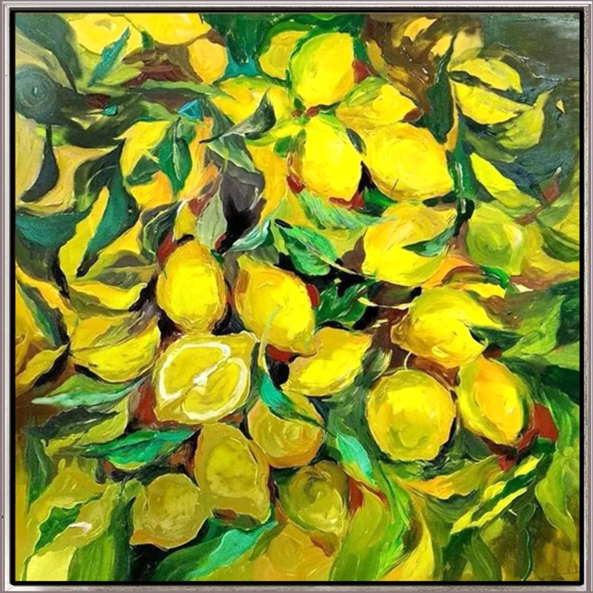 134 Maleri - Citroner