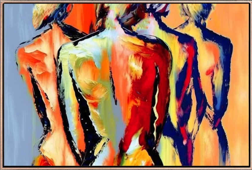 165 Abstrakt maleri - Samvær