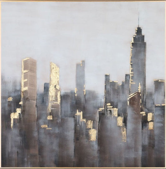 913 Abstrakt maleri - City