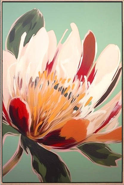 323 Grønt maleri - Blomst