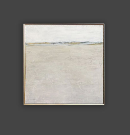 34 Beige Maleri  - Minimalistisk