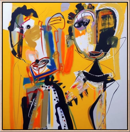 139 Abstrakt maleri - My King My Queen