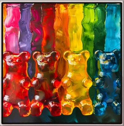 12 Maleri - Vingummibamser