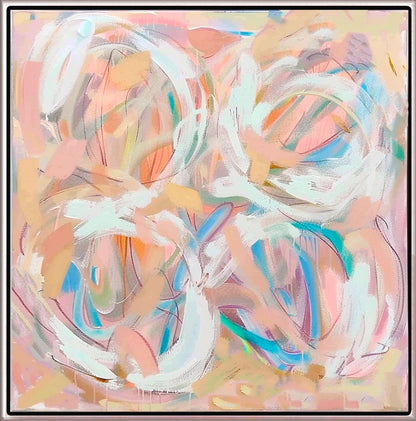177  Fersken Farver - Abstrakt