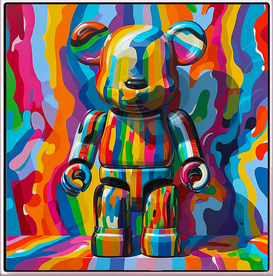 343 LeG0 Bear - farverigt mønster