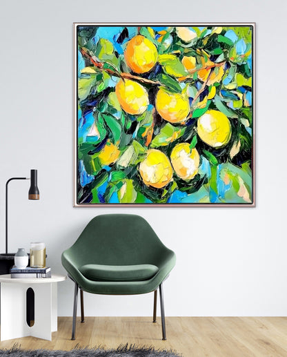 349 Maleri - Citroner