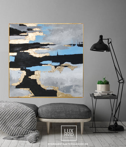 980 Moderne kunst med bladguld
