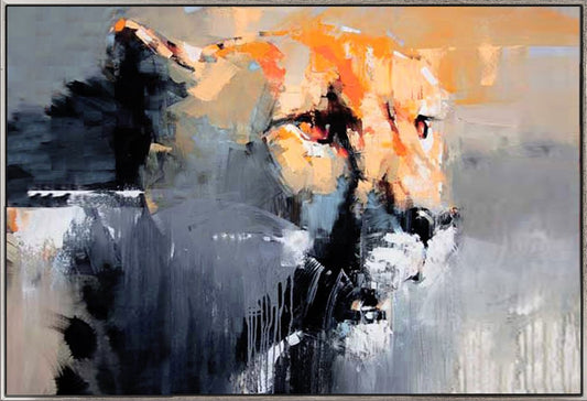190 Abstrakt maleri - Leopard