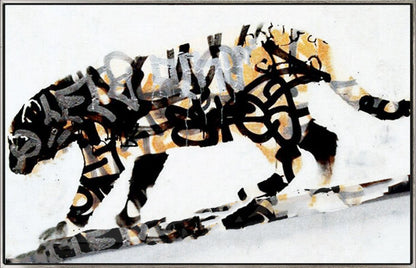 229 Maleri - Graffiti leopard