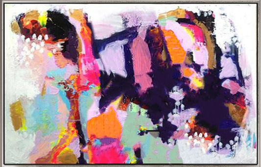 202 Farverigt abstrakt maleri