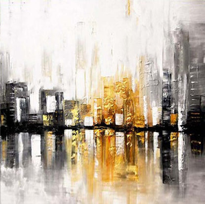 935 Abstrakt maleri - City